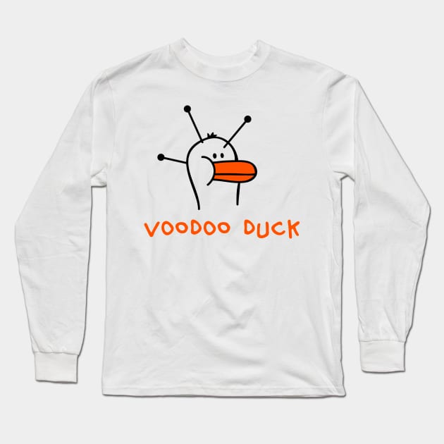 Voodoo Duck Long Sleeve T-Shirt by schlag.art